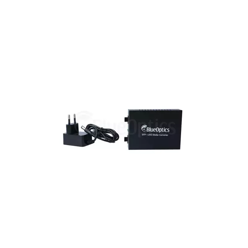 Tīkla multivides pārveidotājs BlueOptics BLMC004 1000 Mbit/s vienmoda melns