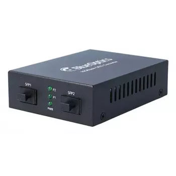 BlueOptics 10G Ethernet Media Converter 2x SFP+ 10000 Mbit/s 1550 nm Melns