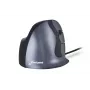 BakkerElkhuizen Evoluent D Small, labā roka, vertikāls dizains, lāzers, USB Type-A, 3200 DPI, melns