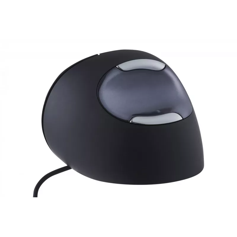 BakkerElkhuizen Evoluent D Small, labā roka, vertikāls dizains, lāzers, USB Type-A, 3200 DPI, melns