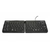 BakkerElkhuizen Goldtouch Travel Go2 Wired DE Qwertz, Mini, Vadu, USB, Šķērveida taustiņu slēdzis, QWERTZ, Melns