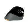 BakkerElkhuizen PRF Mouse Wireless tumši pelēks, labai rokai, vertikāls dizains, optiskais, RF bezvadu, 1600 DPI, melns, pelēks