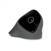BakkerElkhuizen PRF Mouse Wireless tumši pelēks, labai rokai, vertikāls dizains, optiskais, RF bezvadu, 1600 DPI, melns, pelēks