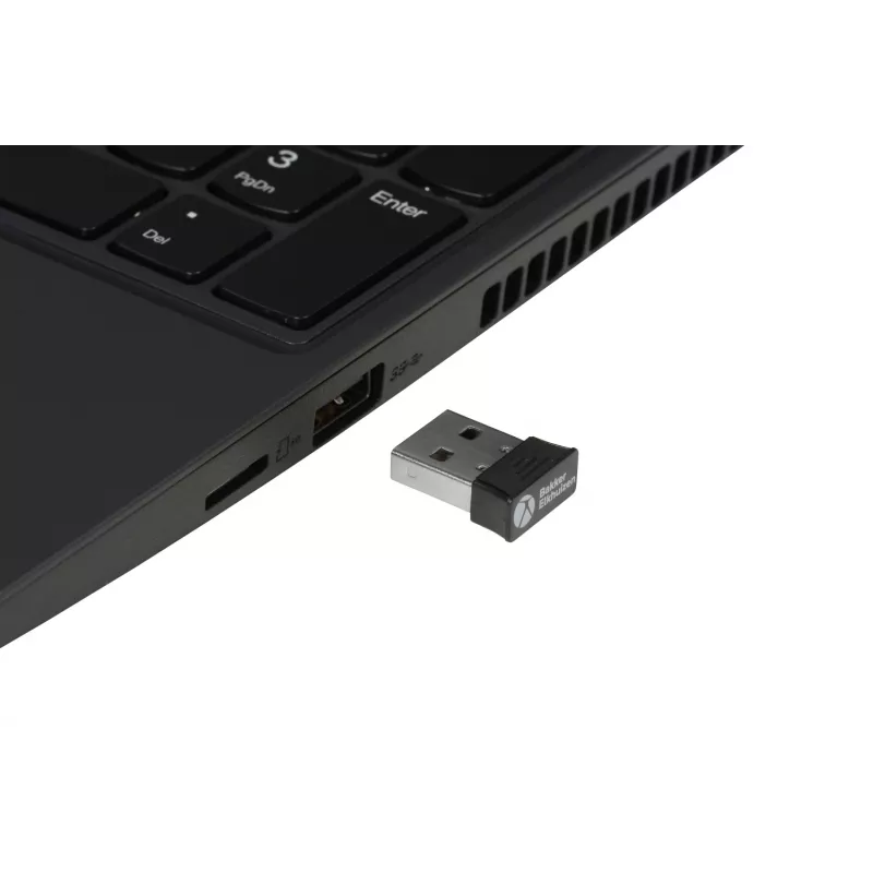 BakkerElkhuizen PRF Mouse Wireless tumši pelēks, labai rokai, vertikāls dizains, optiskais, RF bezvadu, 1600 DPI, melns, pelēks