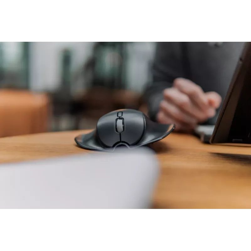 BakkerElkhuizen HandshoeMouse Shift Bluetooth pele Birojs Abpusēja Optiskā 1000 DPI
