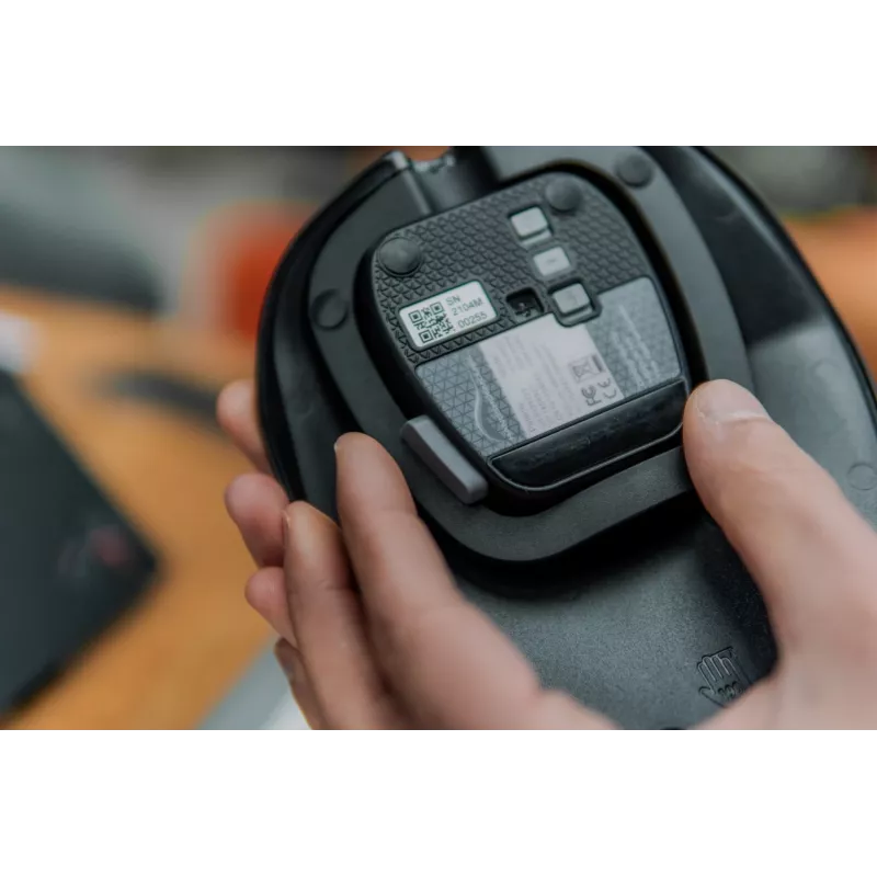 BakkerElkhuizen HandshoeMouse Shift Bluetooth pele Birojs Abpusēja Optiskā 1000 DPI