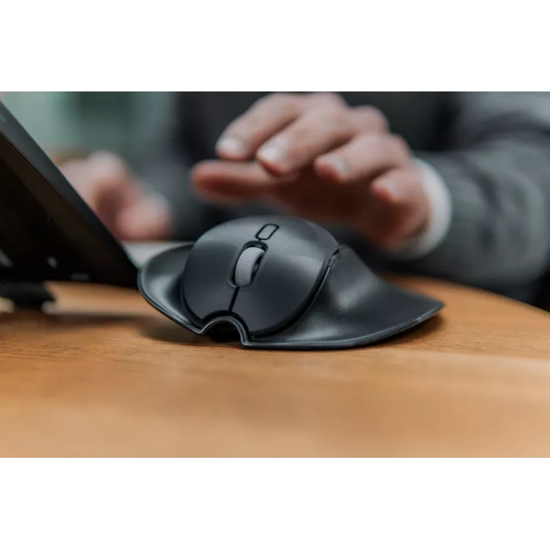 BakkerElkhuizen HandshoeMouse Shift Bluetooth pele Birojs Abpusēja Optiskā 1000 DPI