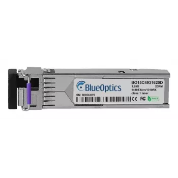 SFP raidītāja-uztvērēja modulis BlueOptics BO15C4931620DIN 1250 Mbit/s šķiedru optika