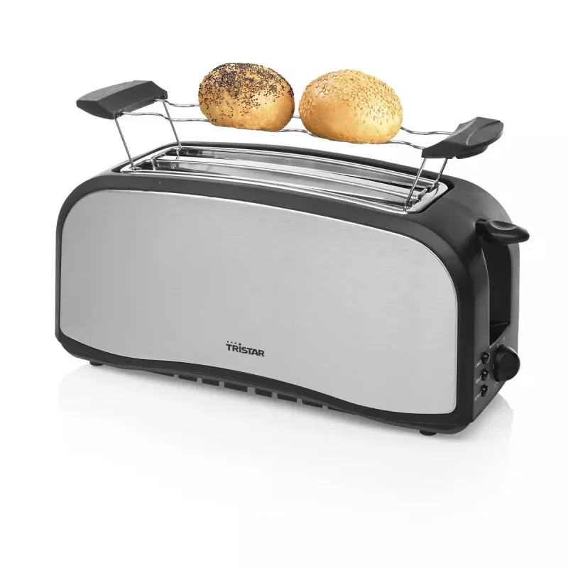 Tosteris Tristar BR-1046 4 šķēlēm Melns Nerūsējošais tērauds 1400W