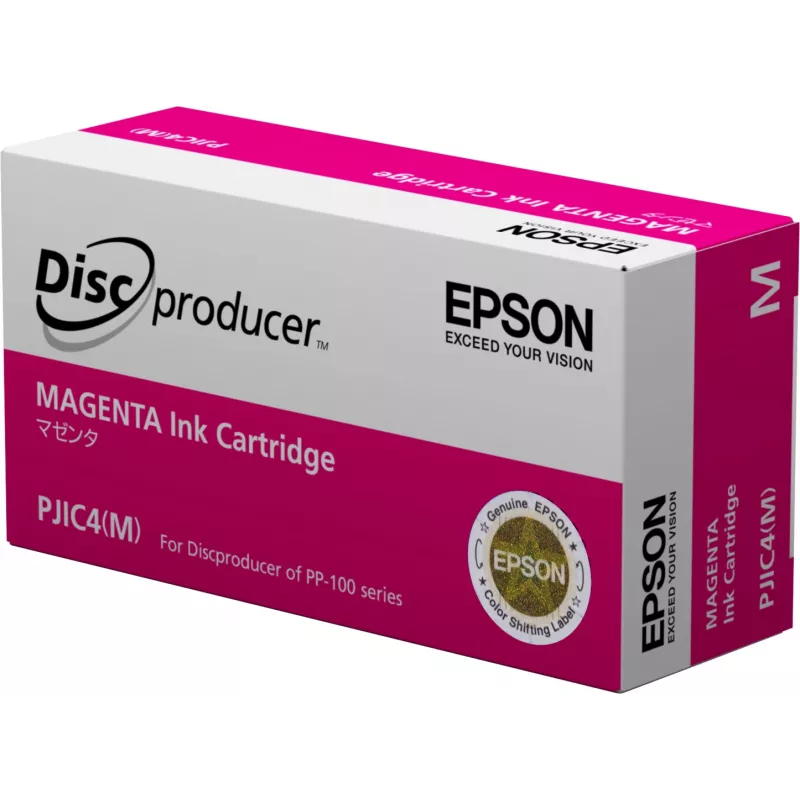 Epson Discproducer tintes kārtridžs, fuksīna (MOQ=10), fuksīna, pigmenta tinte, 1 gab.