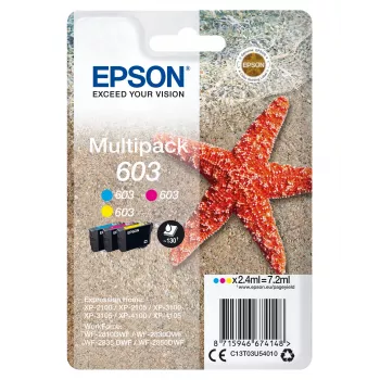 Ink cartridge Epson C13T03U54020 — Original Standard Yield, Cyan/Magenta/Yellow, 2.4 ml, 130 pages, 1 pc