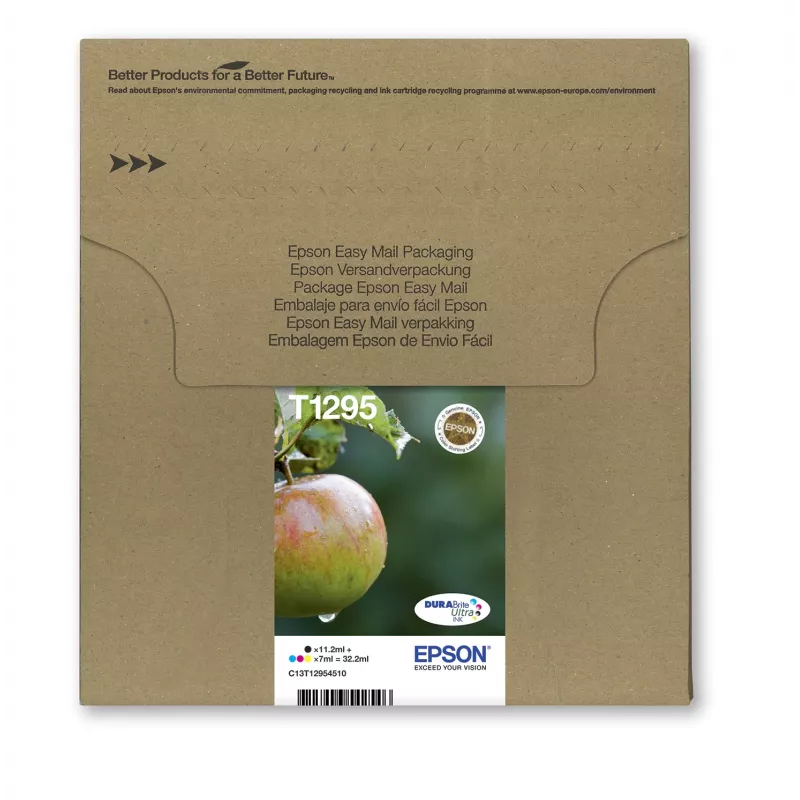 Epson Apple Multipack 4-krāsu T129 EasyMail, melns, ciāna, fuksīna, dzeltens, 11,2 ml, 7 ml, 1 gab., daudzpaka