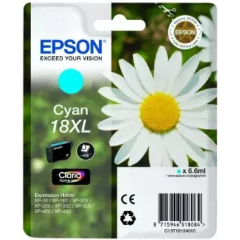 EPSON tintes kārtridžs ciāna 18XL Claria Home Ink C13T18124010