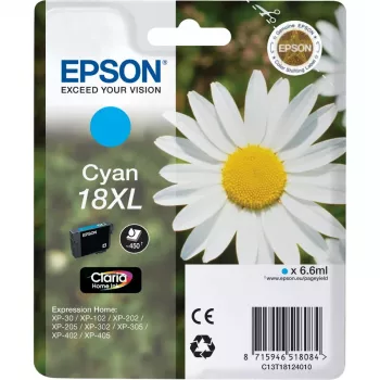 EPSON tintes kārtridžs ciāna 18XL Claria Home Ink C13T18124010