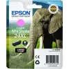Tintes kasetne Epson Elephant Singlepack Gaiši fuksīna 24XL Claria Photo HD (viena, uz pigmenta bāzes, gaiši fuksīna)