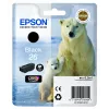 Epson Polar bear Singlepack Melns 26 Claria Premium Ink, Melns, Uz pigmenta bāzes izgatavota tinte, 1 gab.