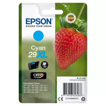 Epson Strawberry 29XL C tintes kasetne 1 gab. Oriģināla Augsta (XL) Ienesīgums Ciāna