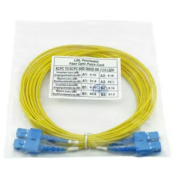 BlueOptics CAB-SMF-SC-SC-30 InfiniBand optiskās šķiedras kabelis 30 m SC SC