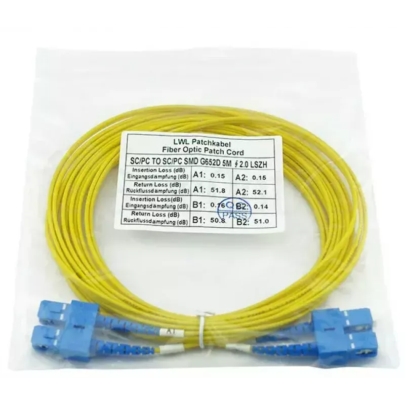 Optiskās šķiedras kabelis BlueOptics CAB-SMF-SC-SC-50 50 m G.657.A1 SC SC