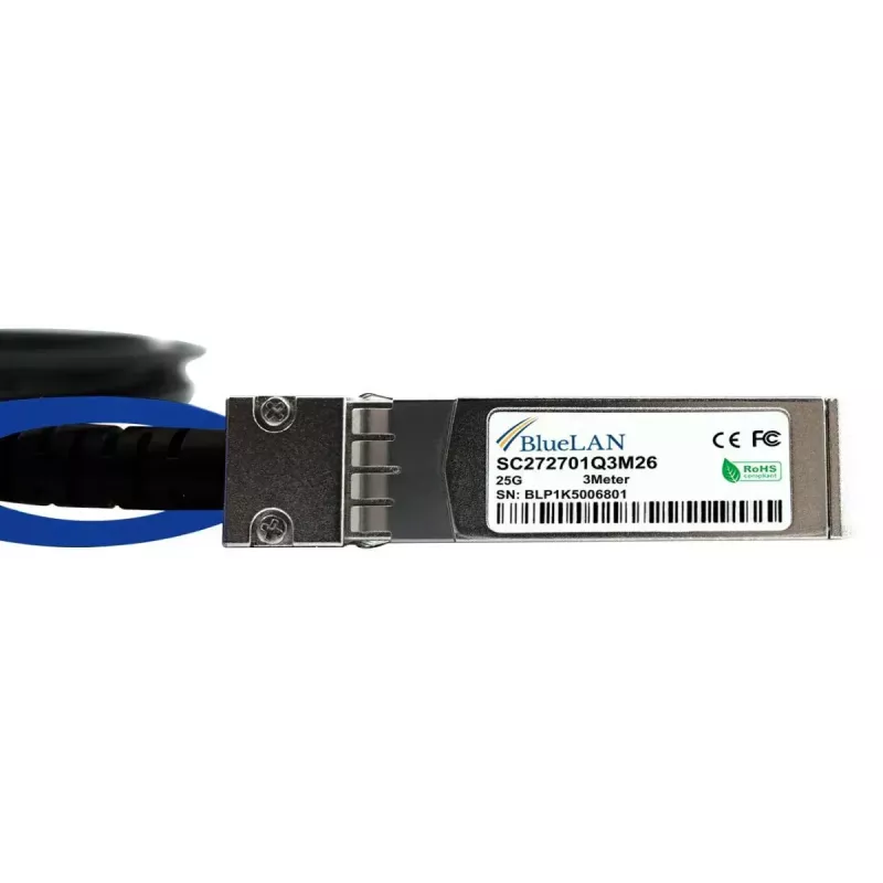 InfiniBand/optiskās šķiedras kabelis BlueOptics CAB-S-S-25G-5M 5 m SFP28 vīrišķais/vīrišķais