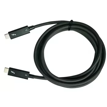 QNAP CAB-TBT315M-40G Thunderbolt kabelis 1.5 m 40 Gbit/s Melns