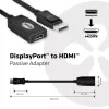 DisplayPort–HDMI pasīvais adapteris CLUB3D CAC-1001