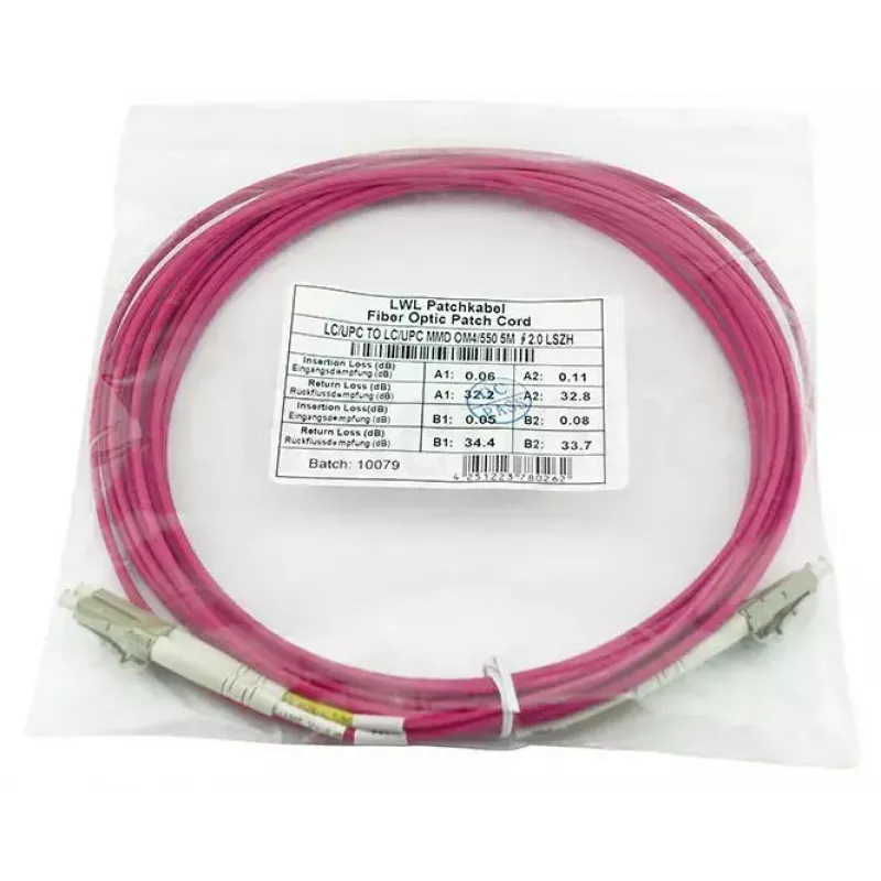 BlueOptics CBL-LC-OM4-15M-BO Dupleksais LC optiskās šķiedras kabelis 15m Vīrišķais/Vīrišķais