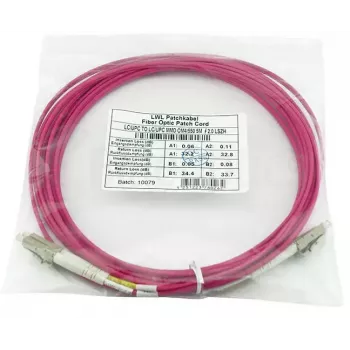 BlueOptics CBL-LC-OM4-50M-BO InfiniBand optiskās šķiedras kabelis 50m 2x LC