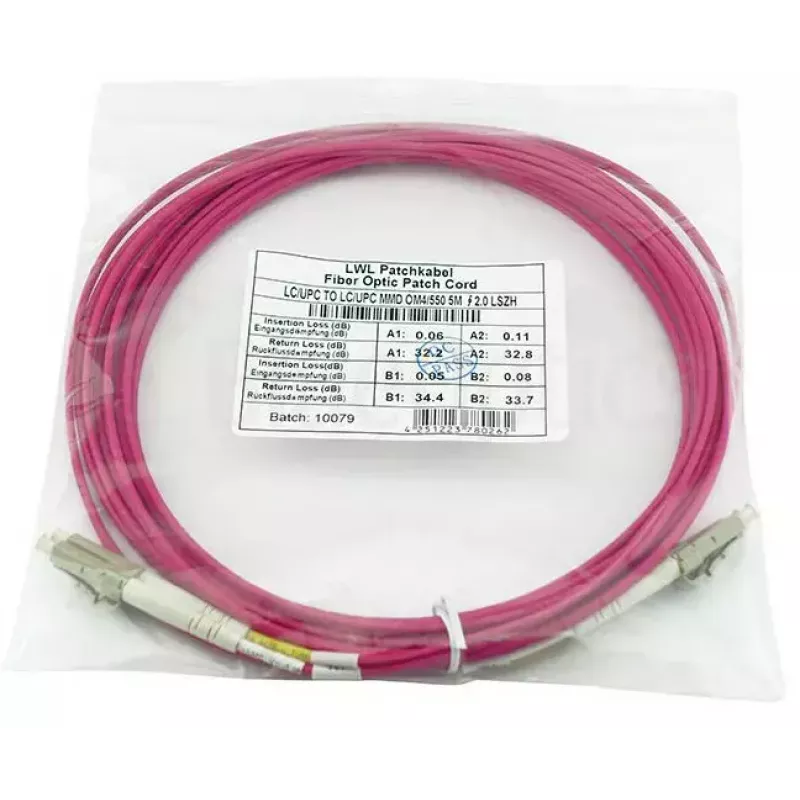 BlueOptics CBL-LC-OM4-50M-BO InfiniBand optiskās šķiedras kabelis 50m 2x LC