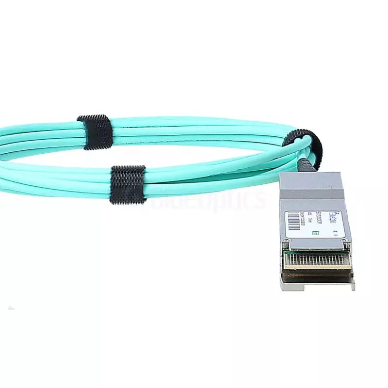 Tīkla kabelis BlueOptics C-DQ8FNM003-H0-M-BO QSFP-DD InfiniBand 3 m akvamarīna krāsā