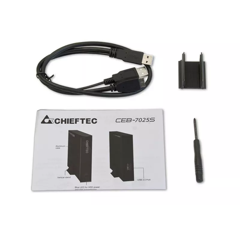 Chieftec CEB-7025S uzglabāšanas diska korpuss HDD/SSD korpuss 2,5 collu