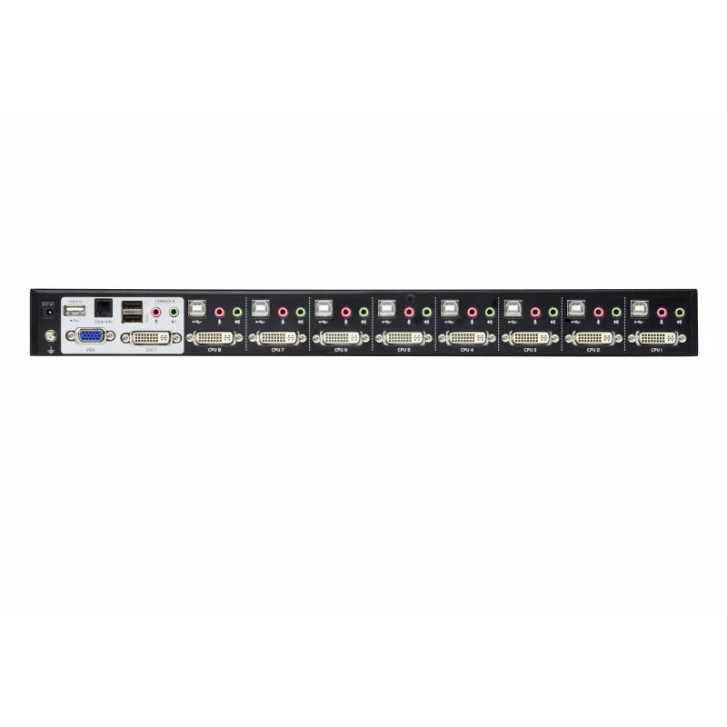 ATEN 8 portu USB DVI Dual Link KVM slēdzis ar audio