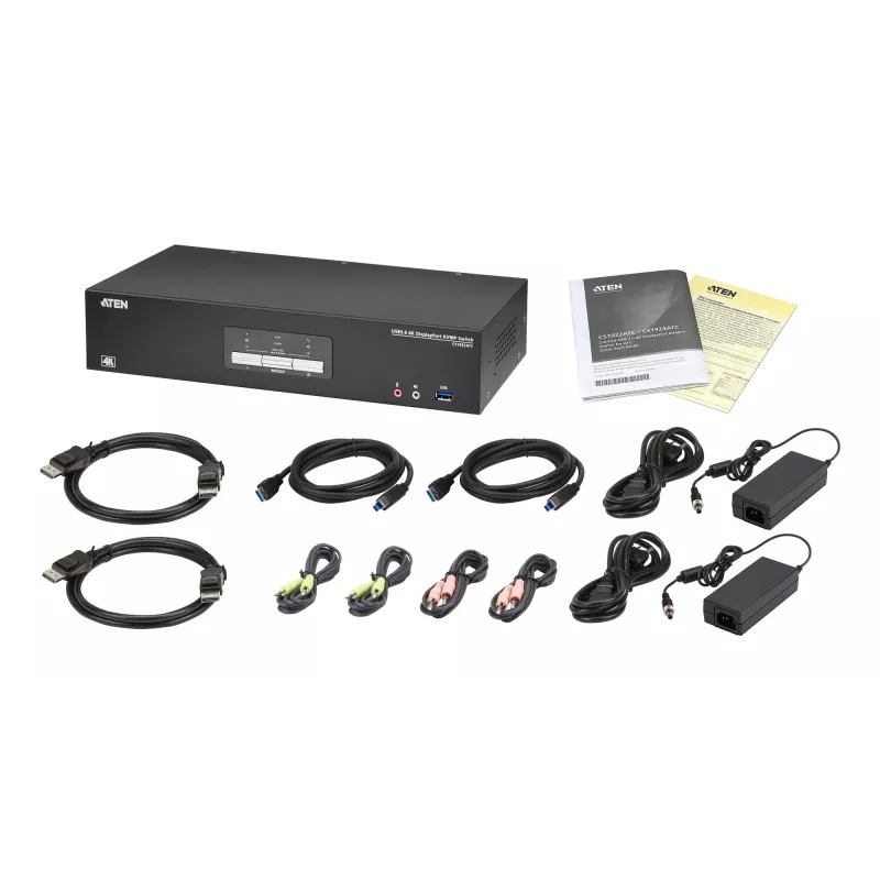 KVM slēdzis ATEN CS1922ATC USB DisplayPort 4K Ultra HD
