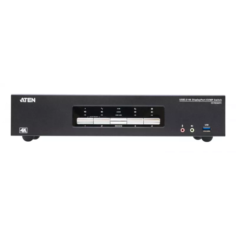 KVM slēdzis ATEN CS1924ATC USB DisplayPort 4K Ultra HD