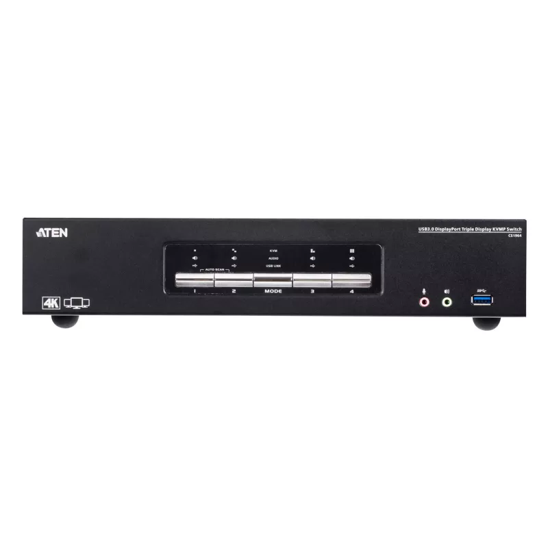 KVMP slēdzis ATEN 4P USB3.0 4K DP TRIPLE VIEW