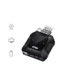 ATEN 2 portu USB-C DisplayPort hibrīda kabeļa KVM slēdzis, 4096 x 2160 pikseļi, 4K Ultra HD, 0,74 W, melns
