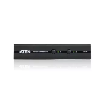 ATEN CS72D KVM slēdzis Melns