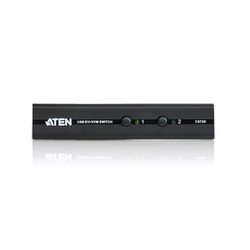 ATEN CS72D KVM slēdzis Melns