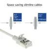 ACT pelēks 2 metru LSZH U/FTP CAT6A datacenter plāns komutācijas kabelis bez aizķeršanās ar RJ45 savienotājiem
