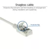 ACT pelēks 2 metru LSZH U/FTP CAT6A datacenter plāns komutācijas kabelis bez aizķeršanās ar RJ45 savienotājiem