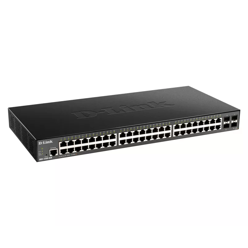 D-Link 48-portu Gigabitu viedais pārvaldāmais slēdzis ar 4 x 10G SFP+