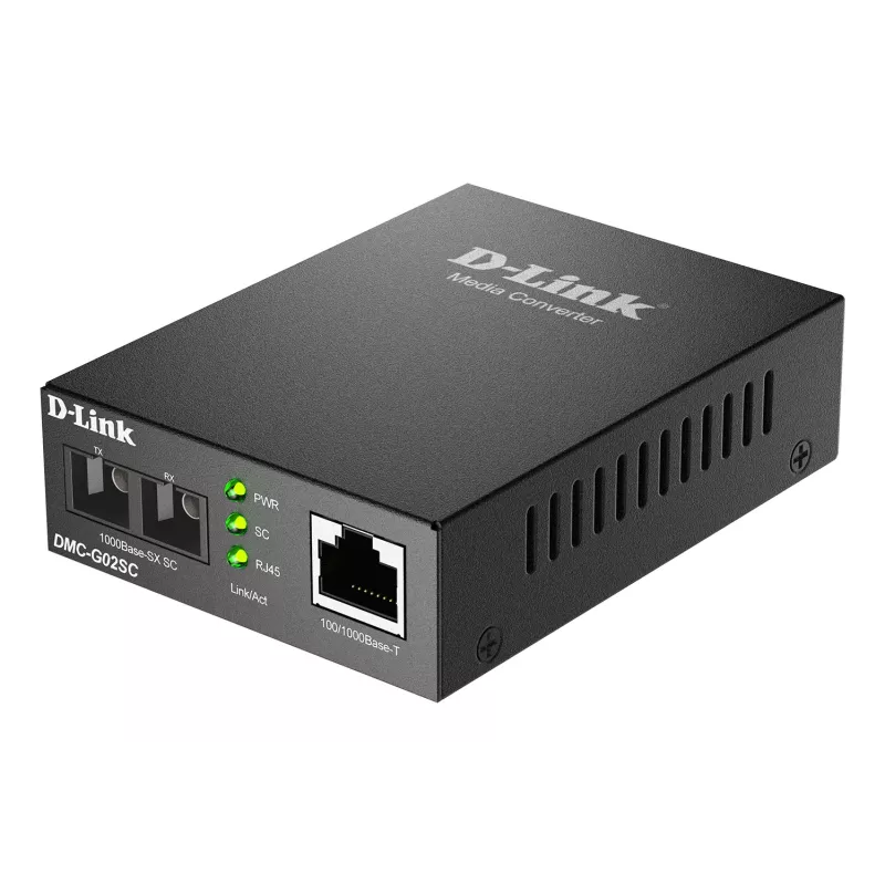 D-Link 100/1000Base-t uz 1000Base-SX SC daudzmodu multivides pārveidotājs (550 m)