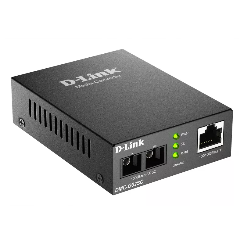 D-Link 100/1000Base-t uz 1000Base-SX SC daudzmodu multivides pārveidotājs (550 m)