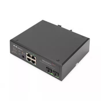 Nepārvaldāms slēdzis Digitus DN-651109 4 portu Gigabit Ethernet PoE
