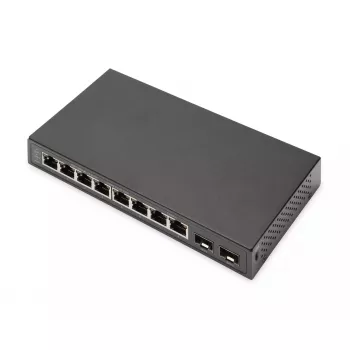 Nepārvaldāms slēdzis Digitus 8 portu Gigabit + 2 Gigabit SFP