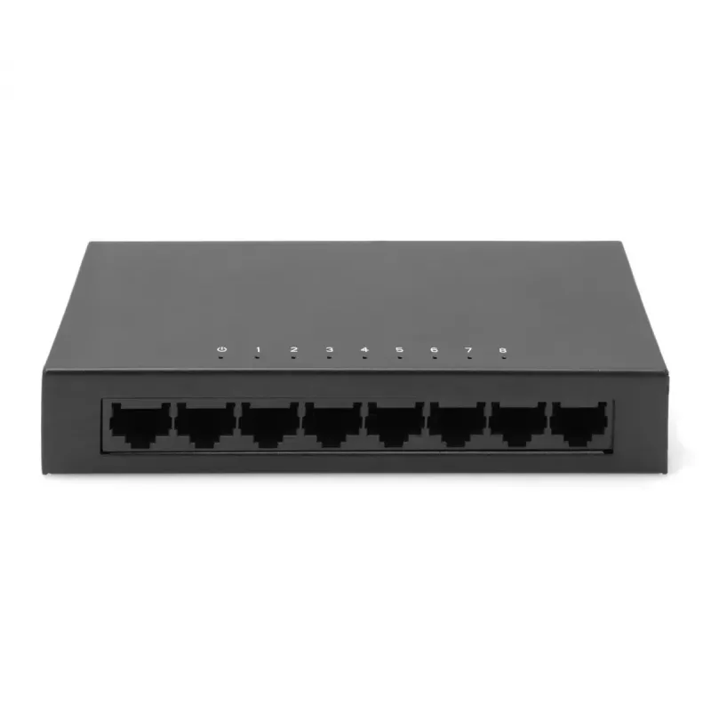 Nepārvaldāms slēdzis Digitus 8 porti 10/100 Mbps Fast Ethernet metāla korpuss