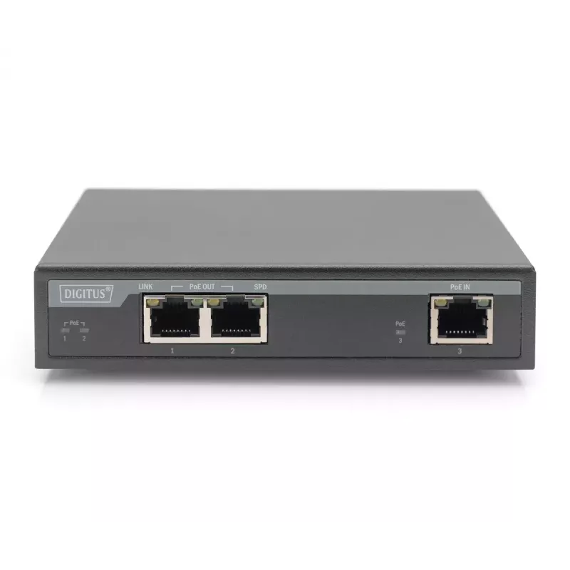 2 Portu Gigabitu 4PPoE pagarinātājs Digitus DN-95127-1