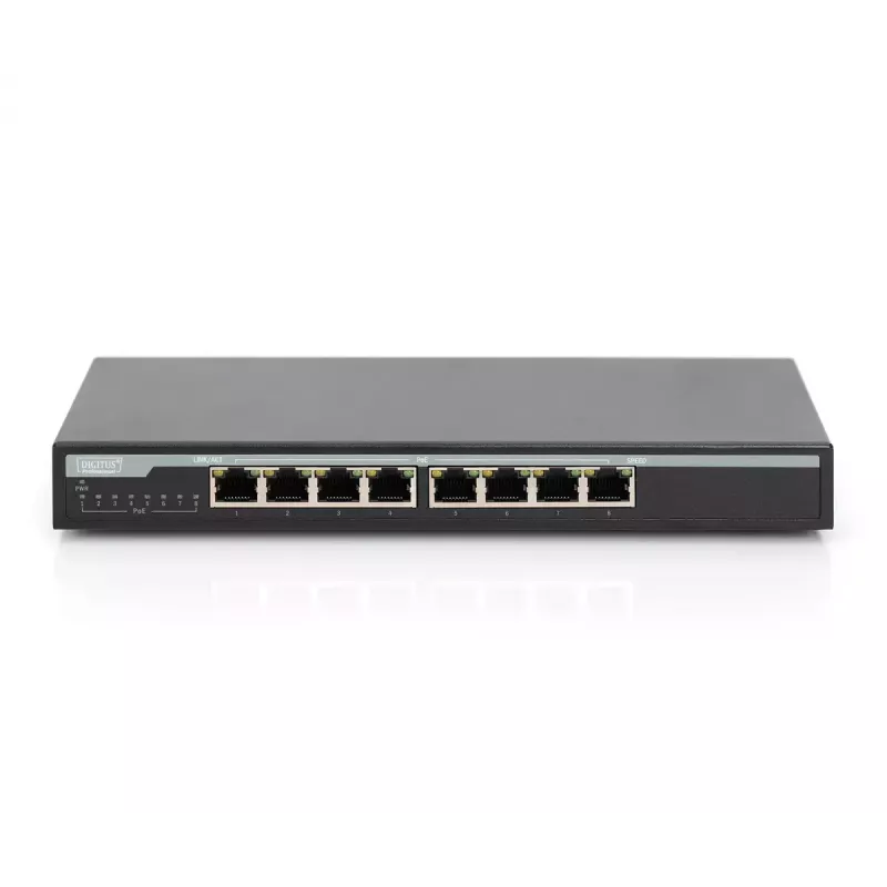 Nepārvaldāms slēdzis Digitus DN-95340 8 portu Gigabit tīkla slēdzis