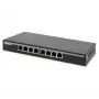 Nepārvaldāms slēdzis Digitus DN-95340 8 portu Gigabit tīkla slēdzis
