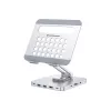Conceptronic DONN26G, Silver, Planšetdators, Multivides statīvs, Alumīnijs, 100 W, MicroSD (TransFlash), SD, SDHC, SDXC